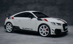Audi TT RS 40 Years of Quattro gets ferocious body work and retro stripes