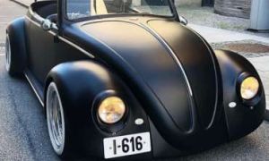 An interesting restoration of the classic "Beetle" from 1961