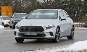 2023 Mercedes-Benz A-Class hatchback spy shots: Mid-cycle update in the works
