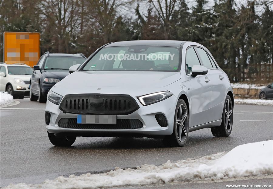 2023 Mercedes-Benz A-Class hatchback spy shots: Mid-cycle update in the works