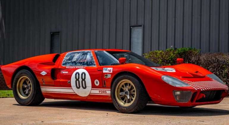 The Ford GT40 from the movie &quot;Ford v Ferrari&quot; is going up for auction